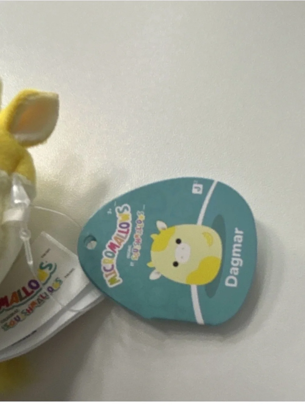 Dagmer Micro Squishmellow Yellow Plush Lemon Cow Soft Toy - Kids Plush Keychain